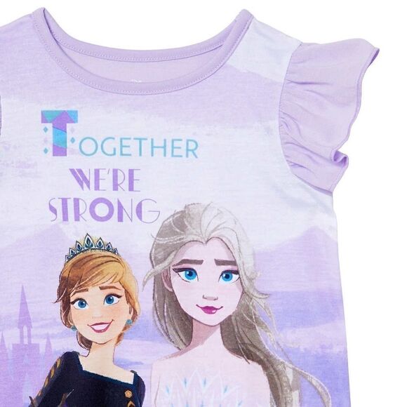 NEW! NWT DISNEY FROZEN PJ Night Gown 3 Piece set - Picture 4 of 7